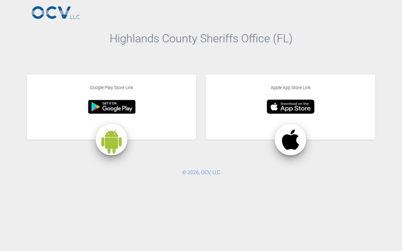 Highlands County Sheriff's Most Wanted app interface